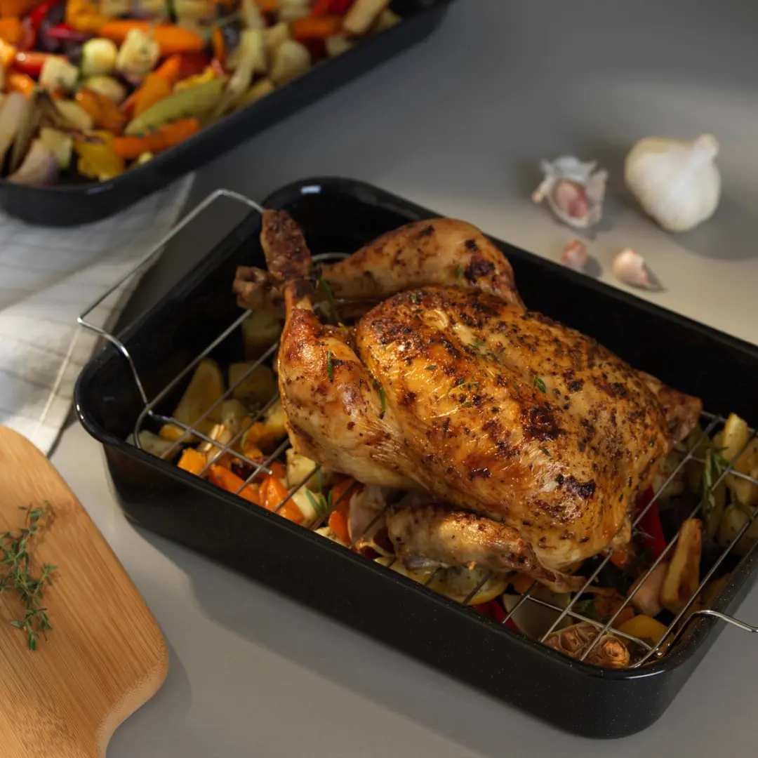 Russell Hobbs Romano Emaille Braadpan 34cm CW9161 - Zwart - afbeelding 6 van 6