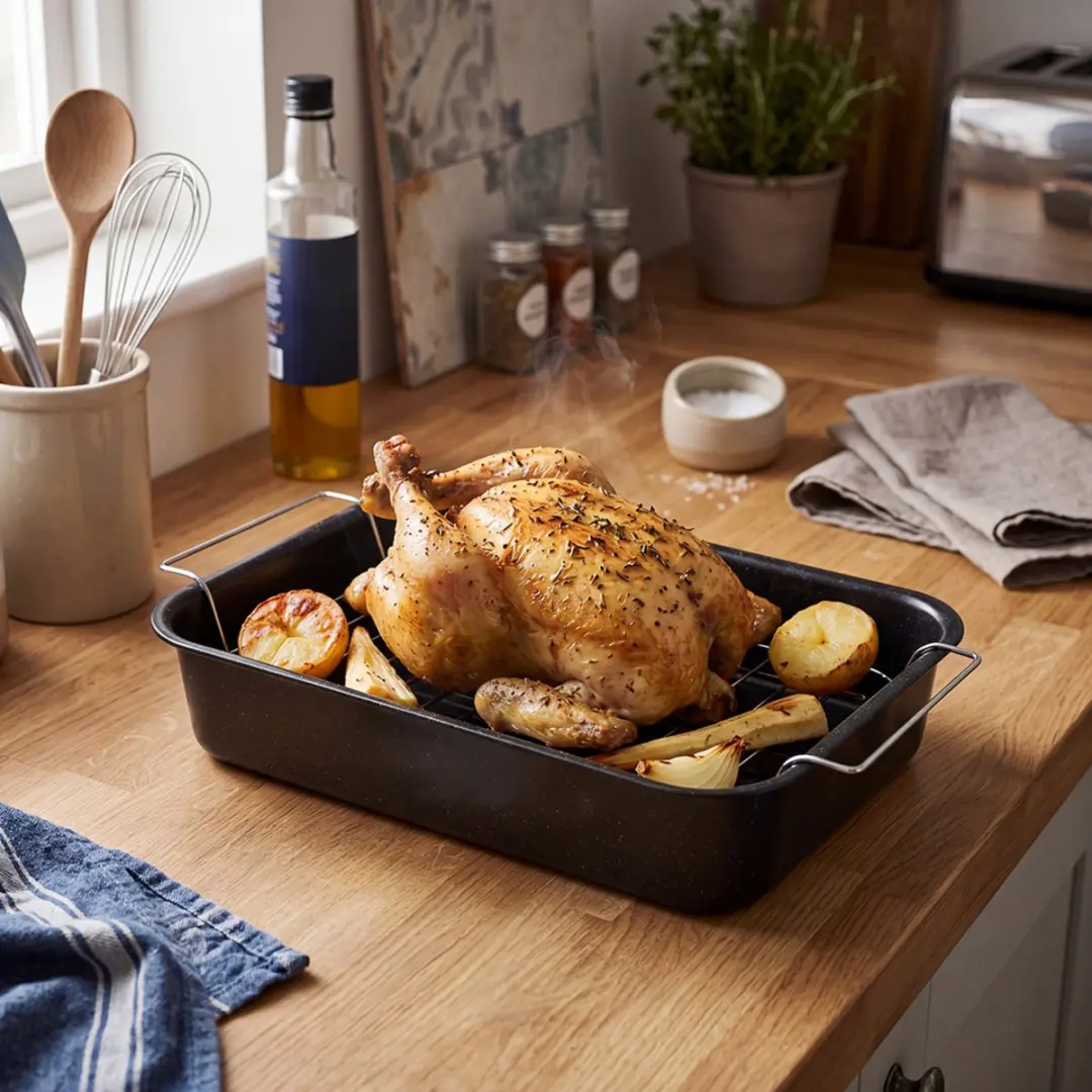 Russell Hobbs Romano Emaille Braadpan 34cm CW9161 - Zwart