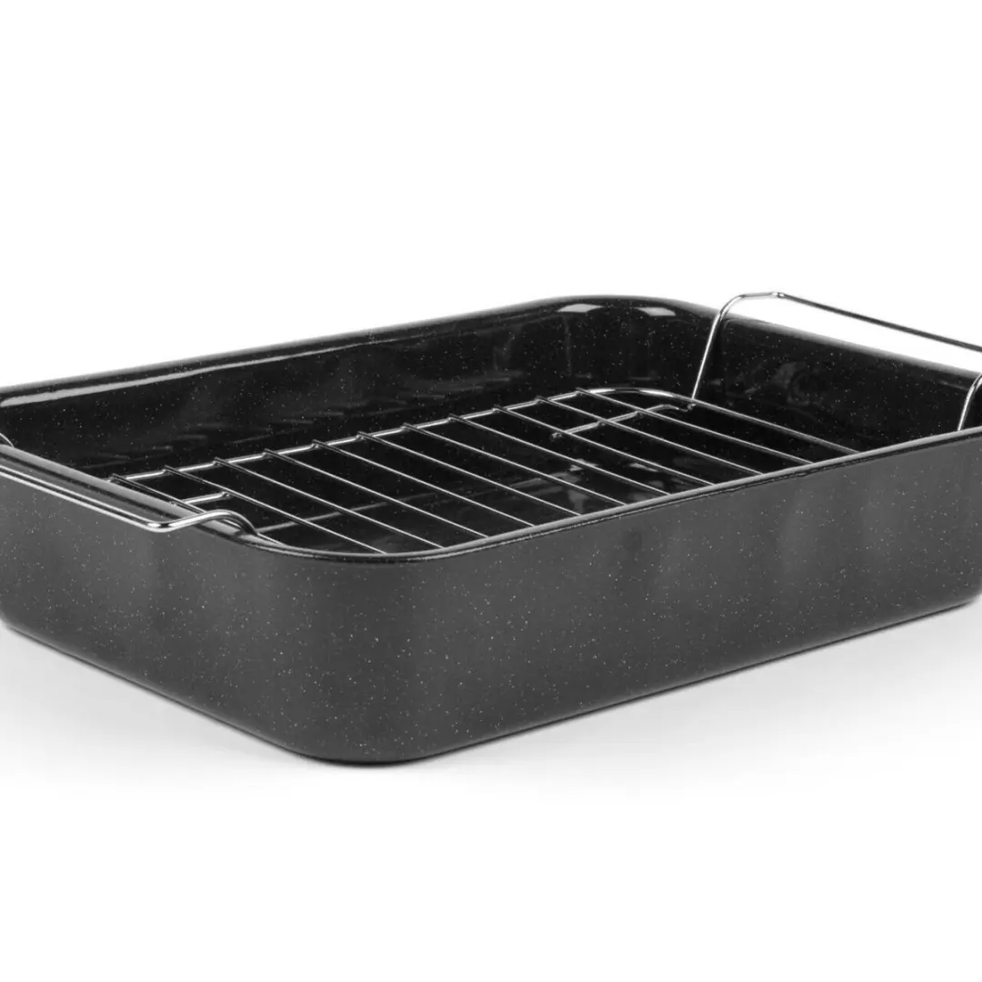Russell Hobbs Romano Emaille Braadpan 34cm CW9161 - Zwart