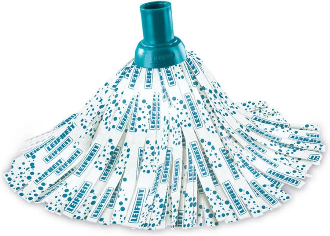 Leifheit Classic Mop Viscose Plus Vervangingskop 3 Stuks - Wit/Turquoise