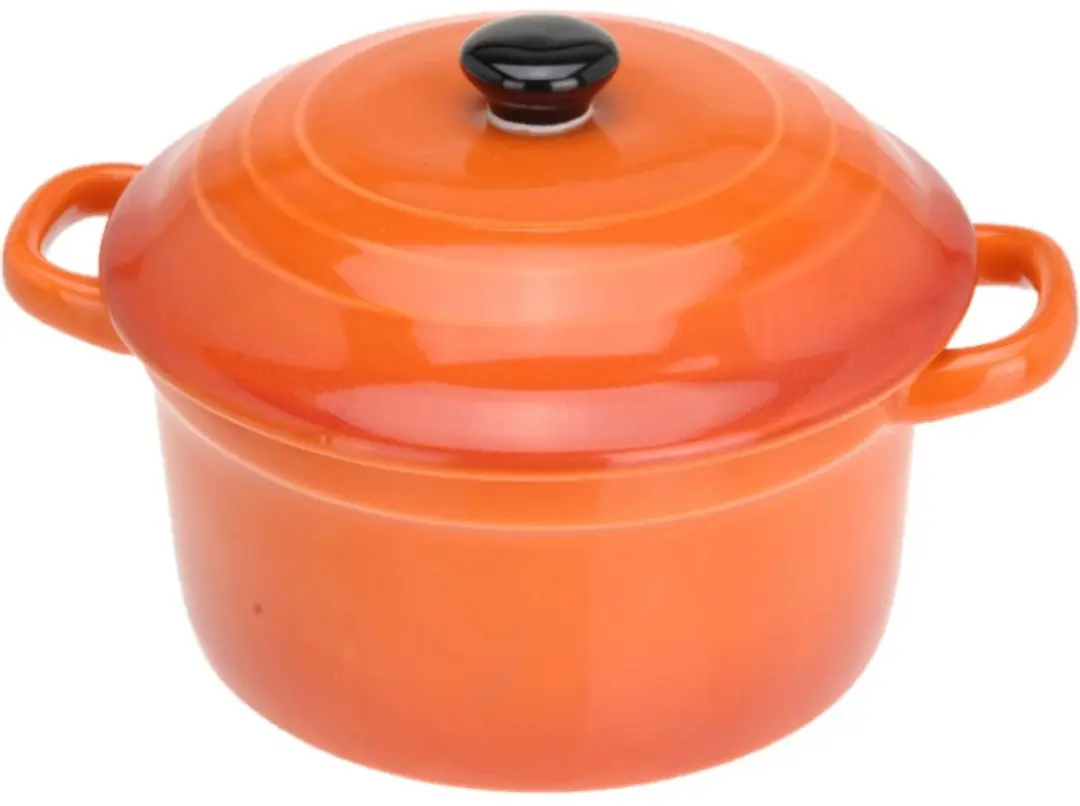 Excellent Houseware Mini Stoofpannetjes Set 10 Stuks - 300ml - Oranje