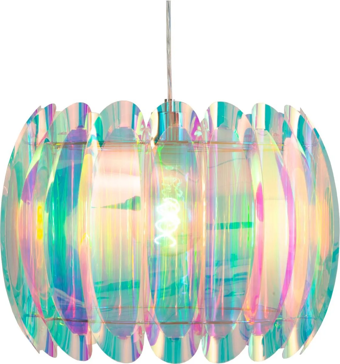 Lucide Glinstar Hanglamp Ø40cm - 1xE27 Multicolor