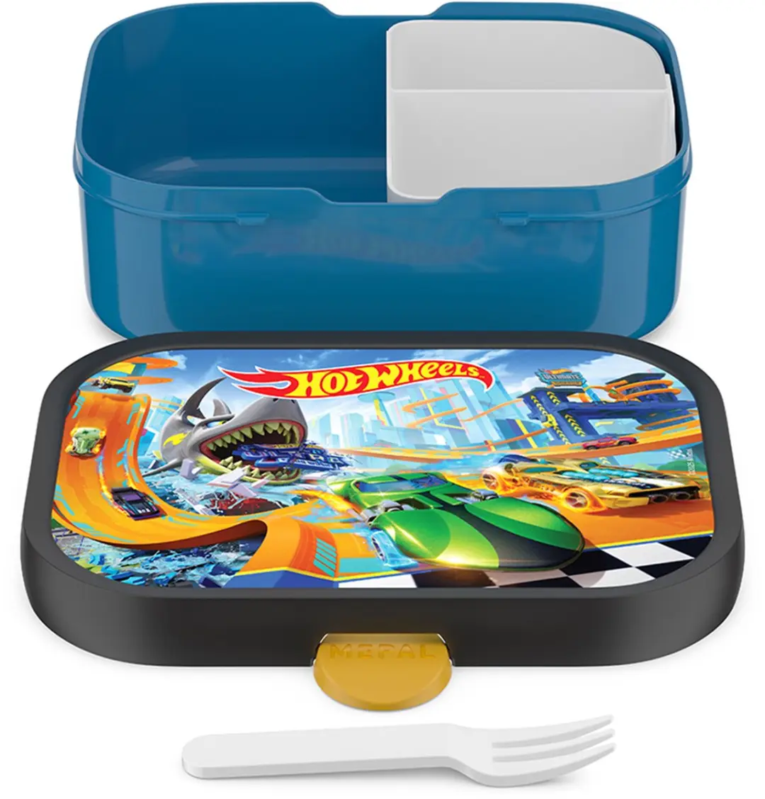 Mepal Campus Lunchbox 750ml - 3 Vakken - Hot Wheels