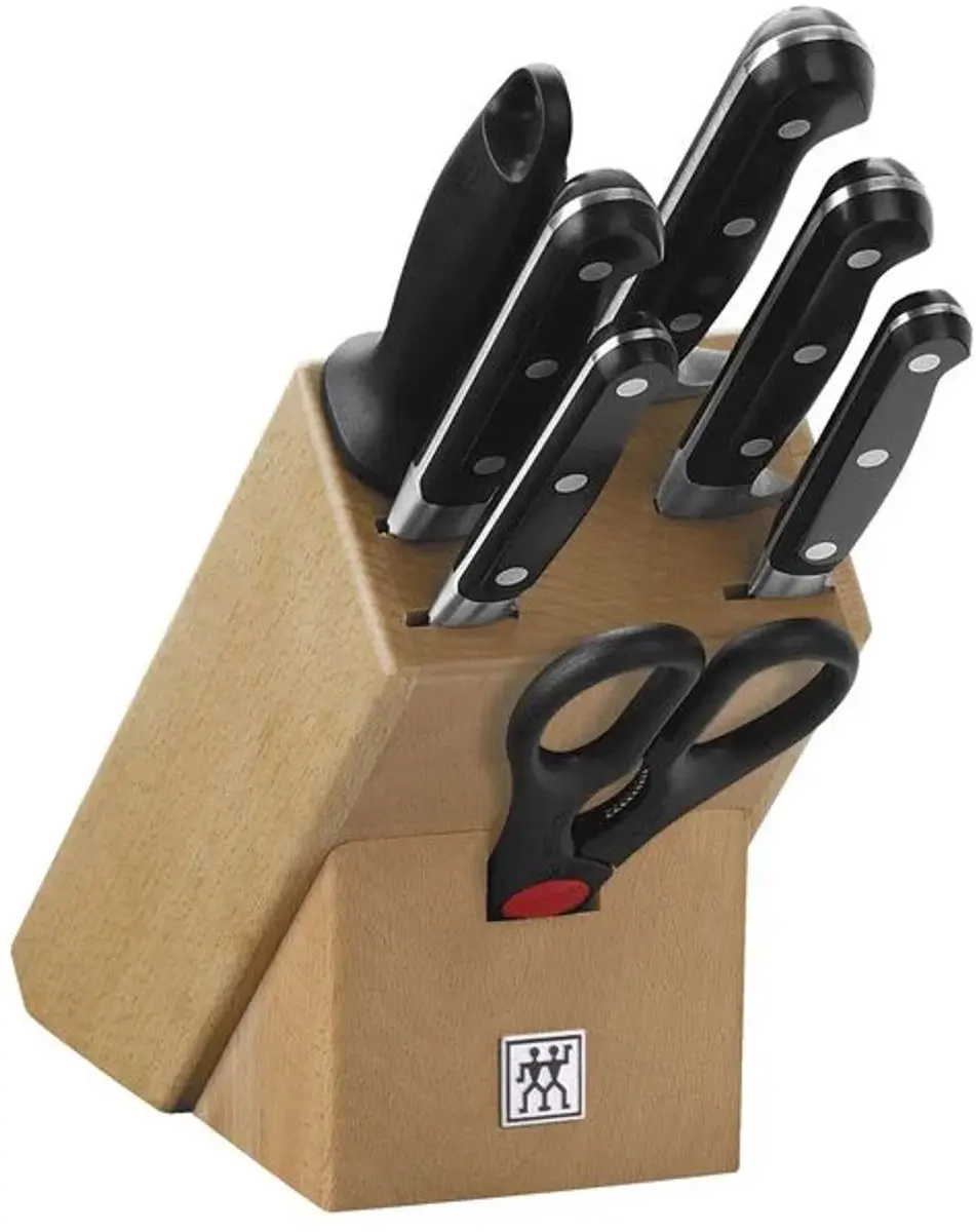 Zwilling Professional 8-delig Messenblok - 5 Messen - Zwart/Zilver