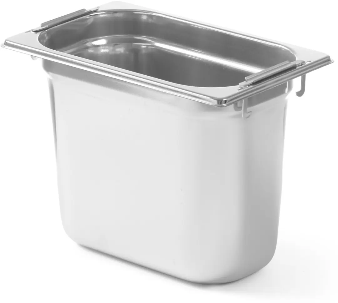 Hendi Profi Line GN1/4 Opvouwbare Container 265x162x200mm - Roestvrijstaal