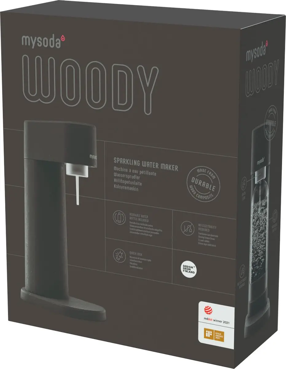 Mysoda Woody Bruiswatertoestel EUR-WD002F-BE - Zwart