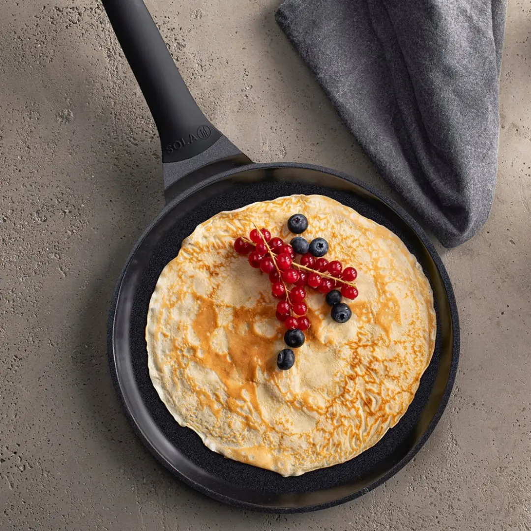 Sola Ceramic Deluxe Pannenkoekenpan 28cm - Zwart - afbeelding 6 van 6