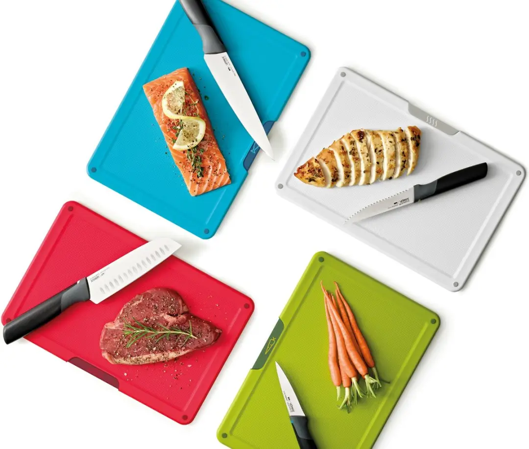 Joseph Joseph Folio Icon Plus Snijplank & Messen 8-delig - Multicolor