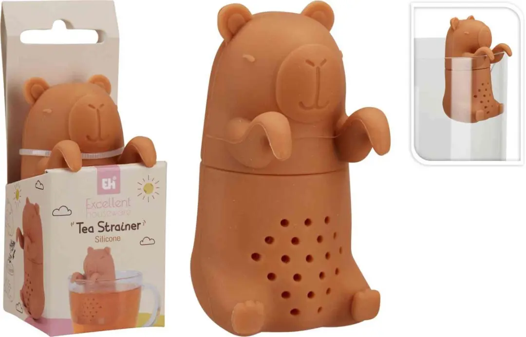 Excellent Houseware Capibara Silicone Theezeef 8x4cm
