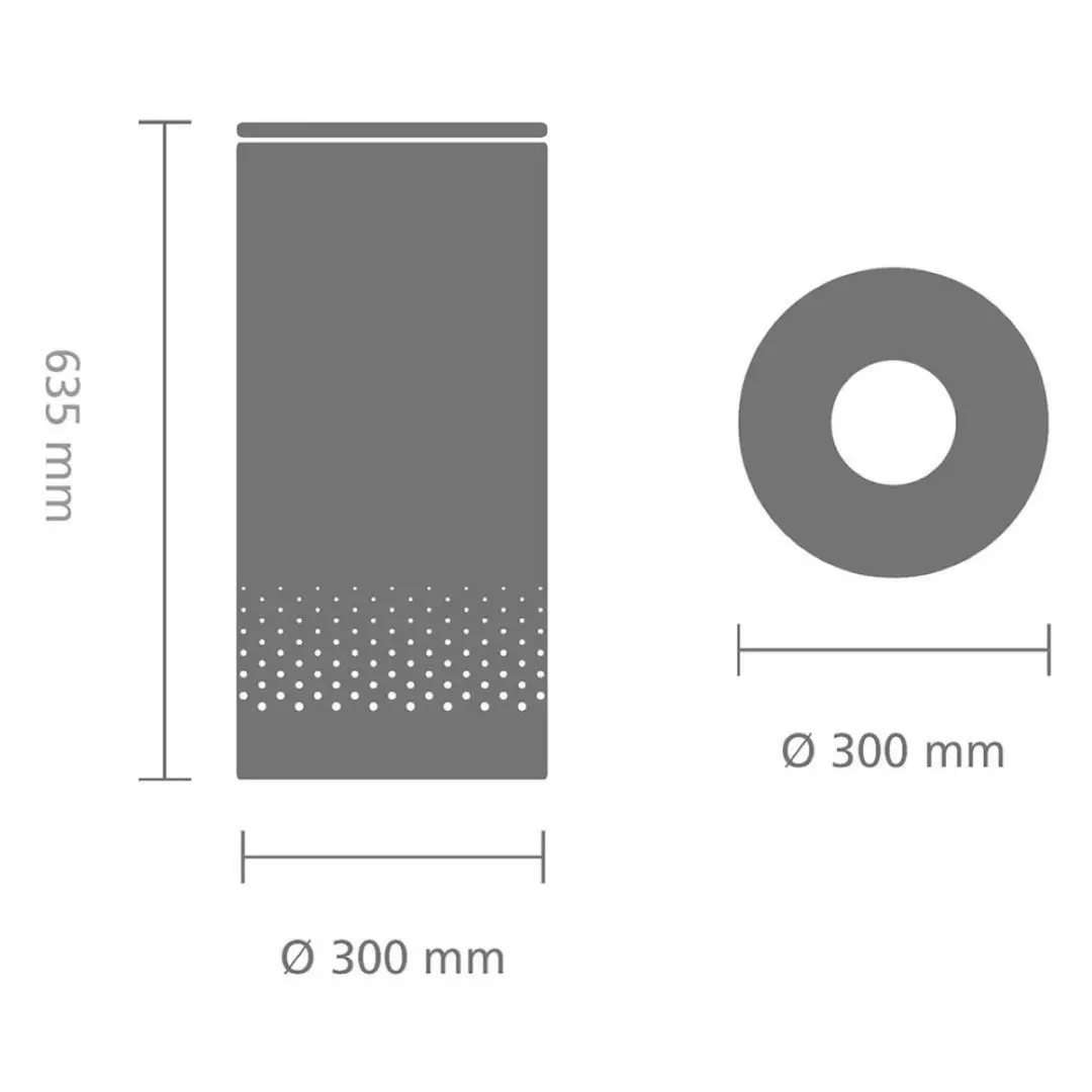 Brabantia Wasmand 35L - Kurken deksel - 30cm - Wit