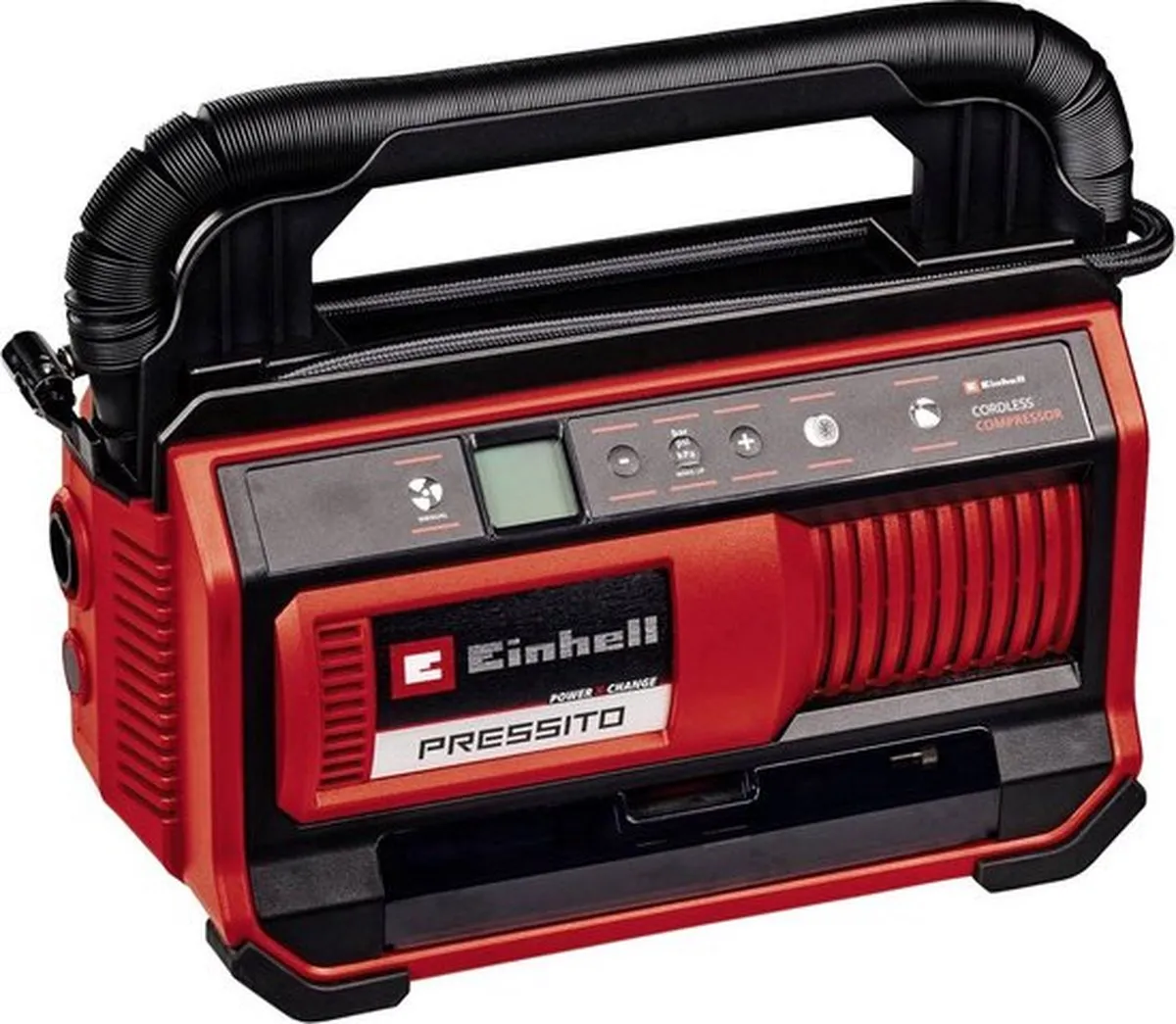 Einhell Accu Compressor PRESSITO 18/25 Li Solo 4020420 - 11 bar - 25/360 l/min - Rood/Zwart