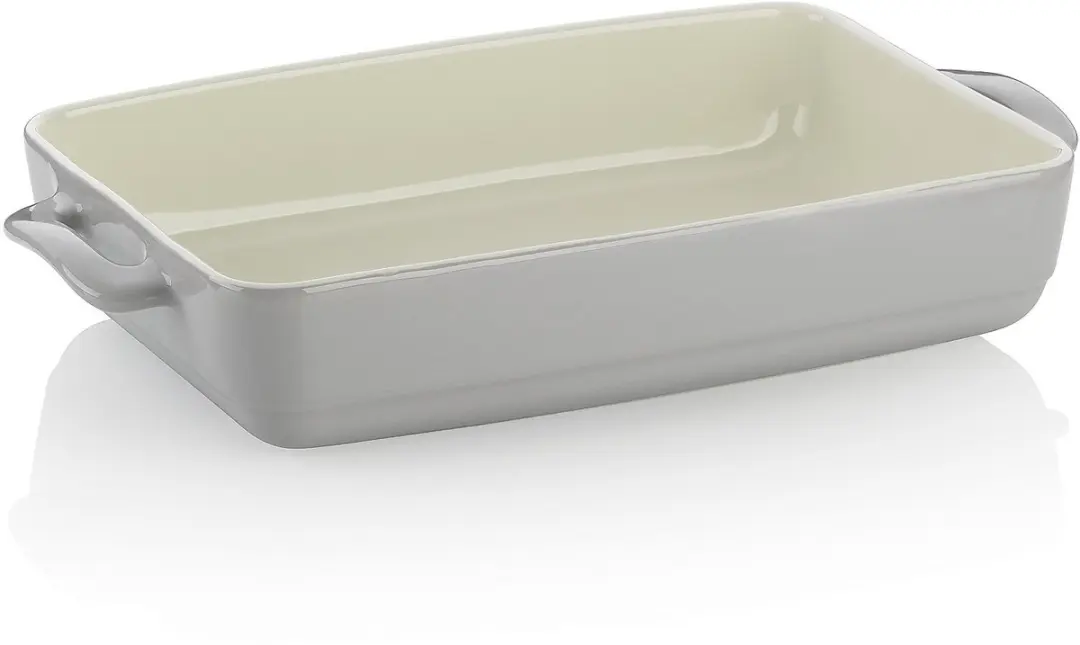 Kela Ovenschaal Keramiek Grijs 37.5x22x7cm - afbeelding 6 van 6