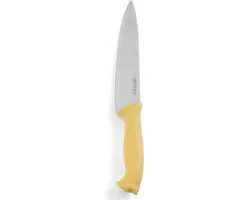 Hendi Koksmes 320mm - Geel HACCP Heft