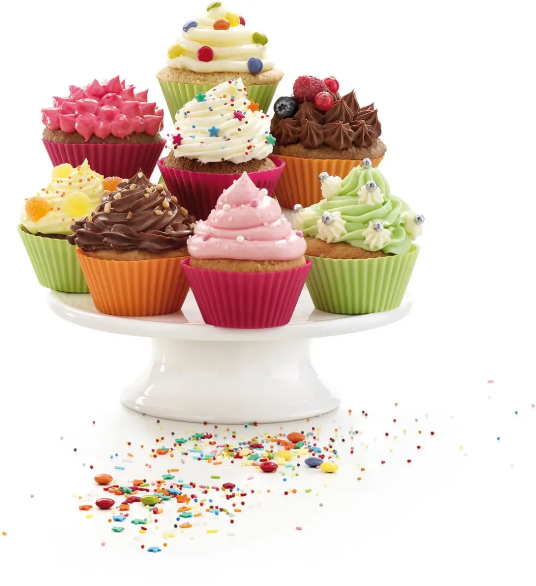 Lékué Muffinvorm Set 6 Stuks - Ø7cm - Siliconen - Mixed