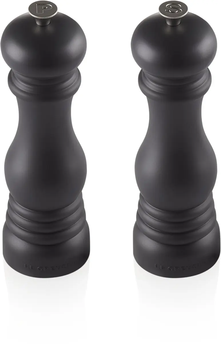 Le Creuset Peper- en Zoutmolen 21cm Mat Zwart