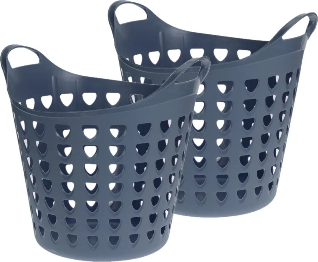 Excellent Houseware Flexibele Wasmand 26L - Blauw