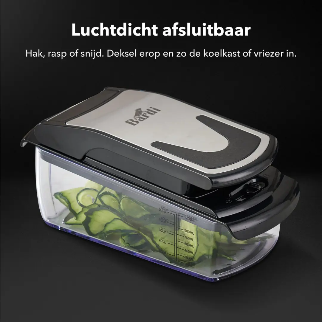 Bardi Mandoline Groentesnijder 11-in-1 - Zwart