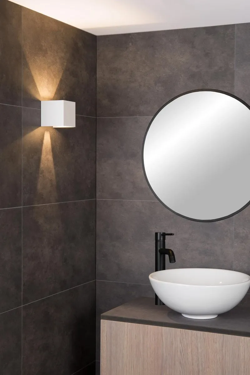 Lucide AXI Wandspot Badkamer - 2x7W 2700K IP54 - Wit