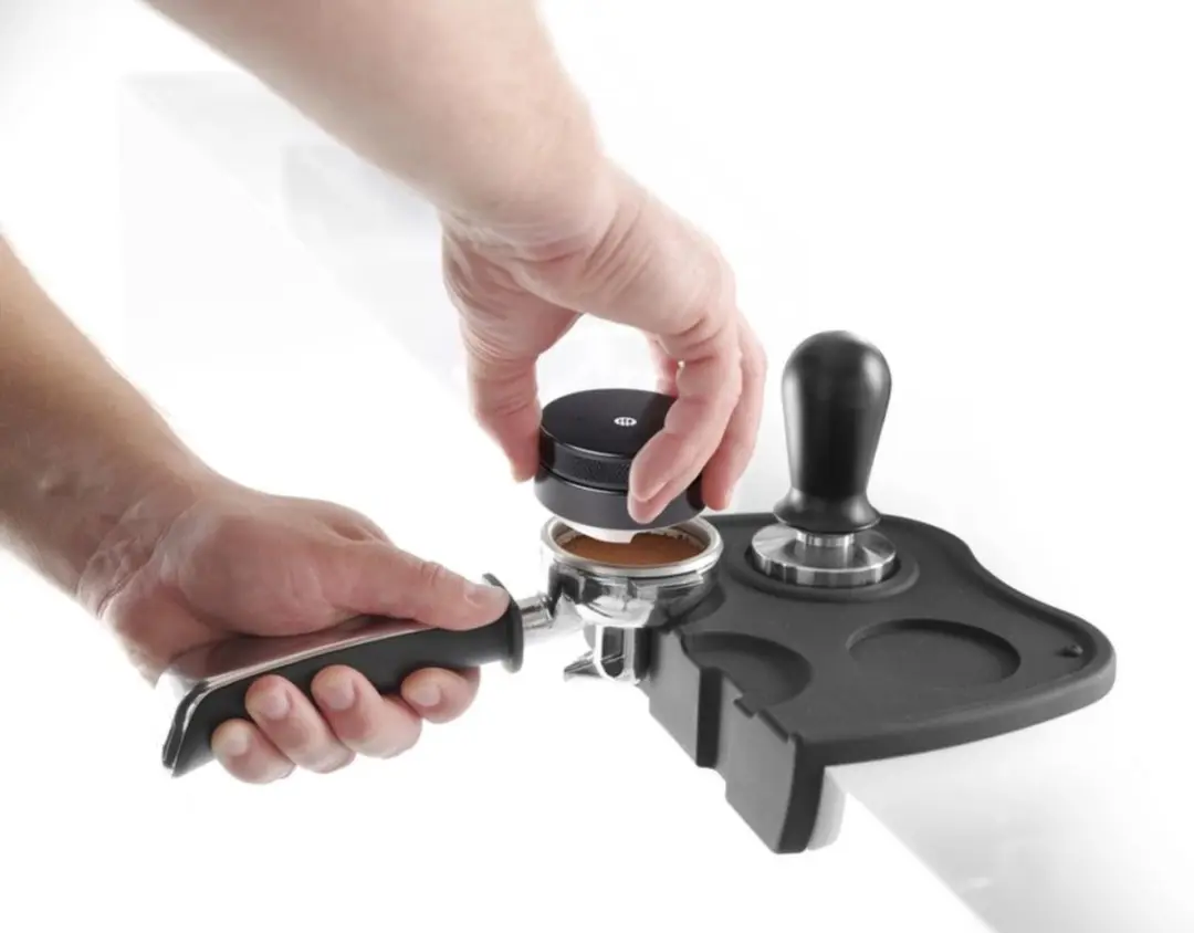 HENDI Koffieverdeler 207390 - Ø58mm - Roestvrij staal/Zwart