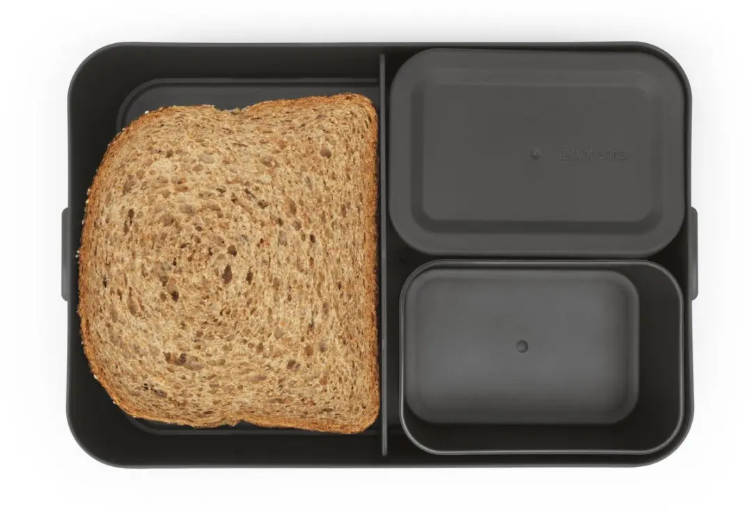 Brabantia Make & Take 770036 Lunchboxset - 3-delig - 2L - Dark Grey