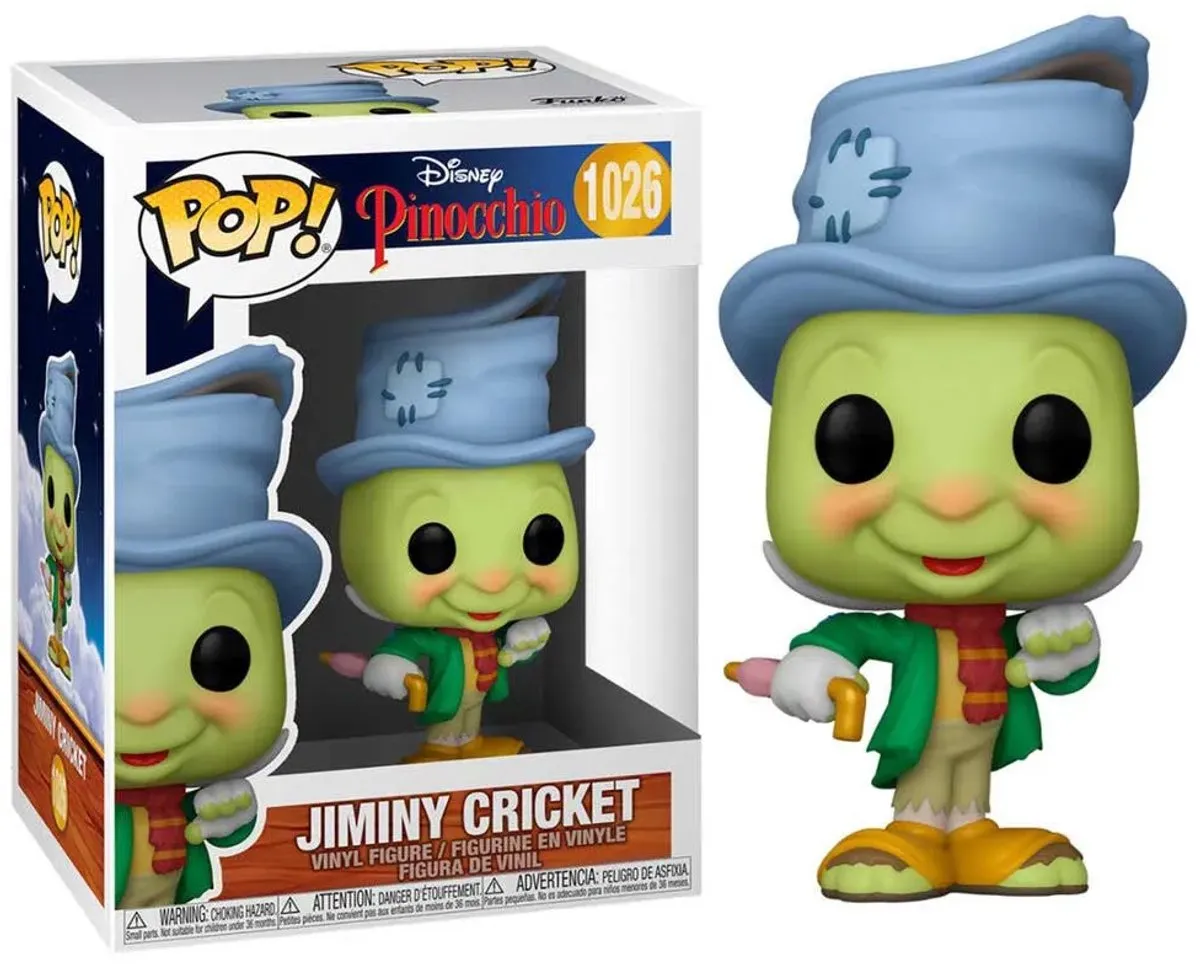 Funko Pinocchio 80th Anniversary Jiminy Cricket POP! - 9cm - Multicolor - afbeelding 6 van 6