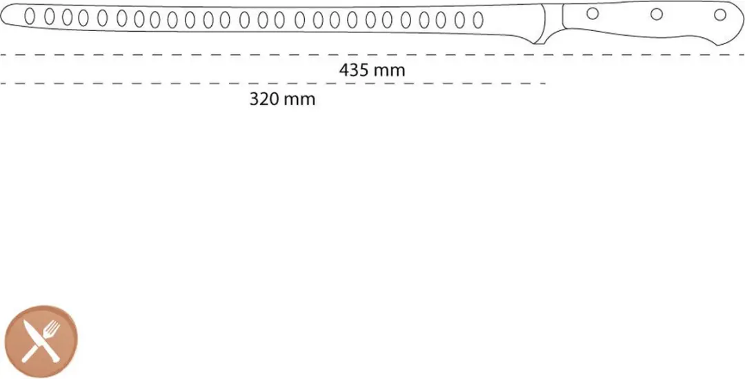 Wusthof Classic Zalmmes 32cm - Kuiltjes