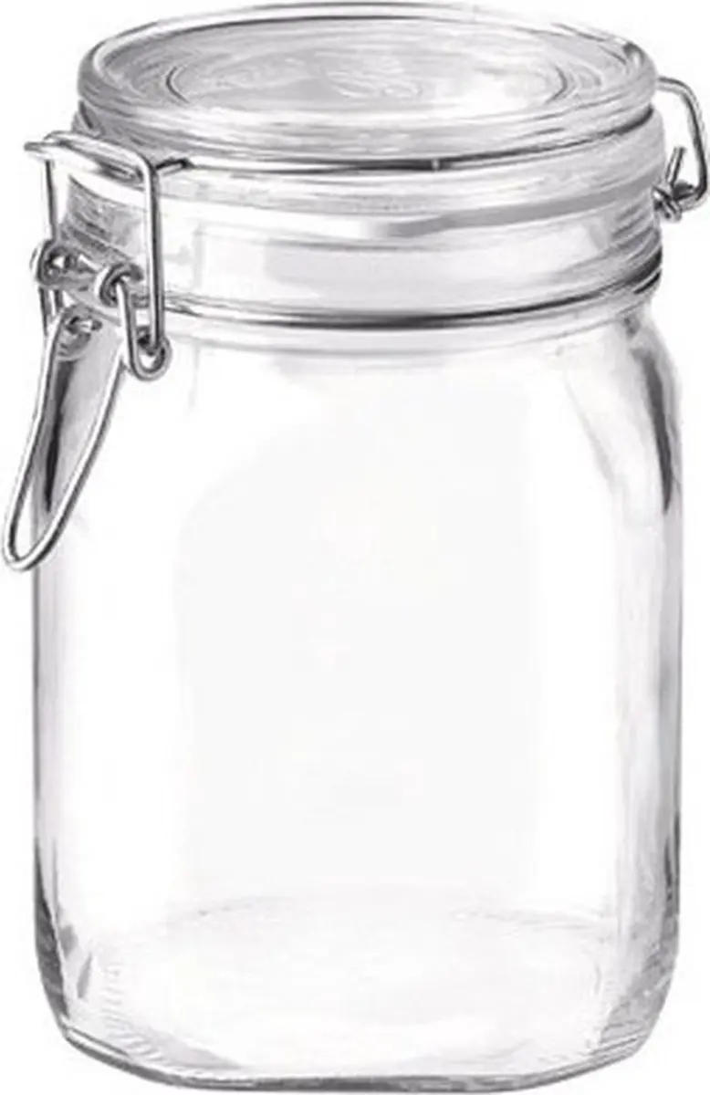 Bormioli Rocco Weckpot 1L - 10,6cm - Transparant
