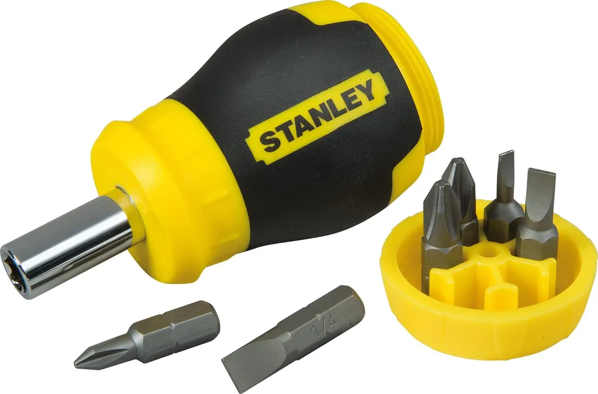 Stanley Multibit Stubby Schroevendraaier 0-66-357 - Universeel