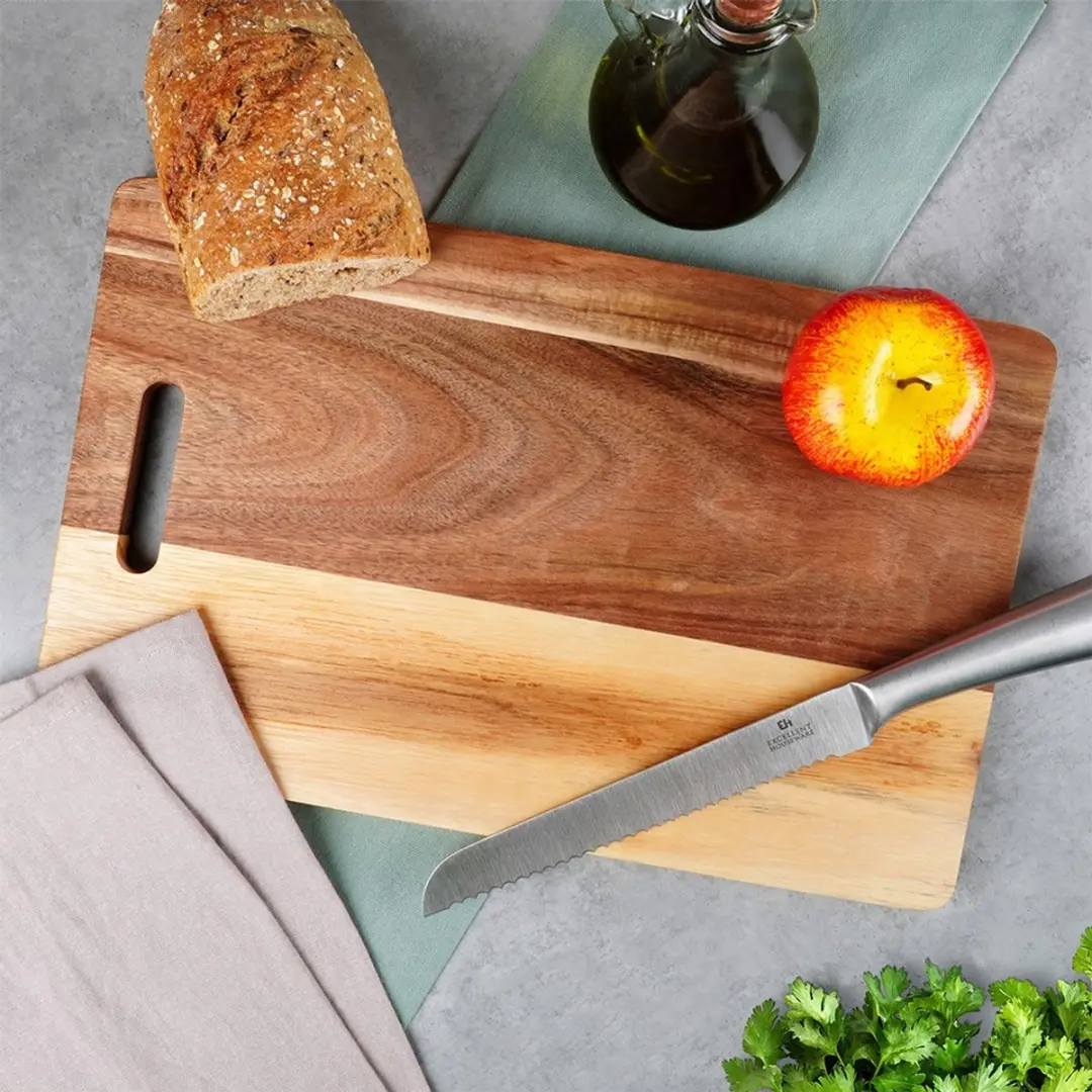 Excellent Houseware Houten Snijplank 36x23cm - Bruin