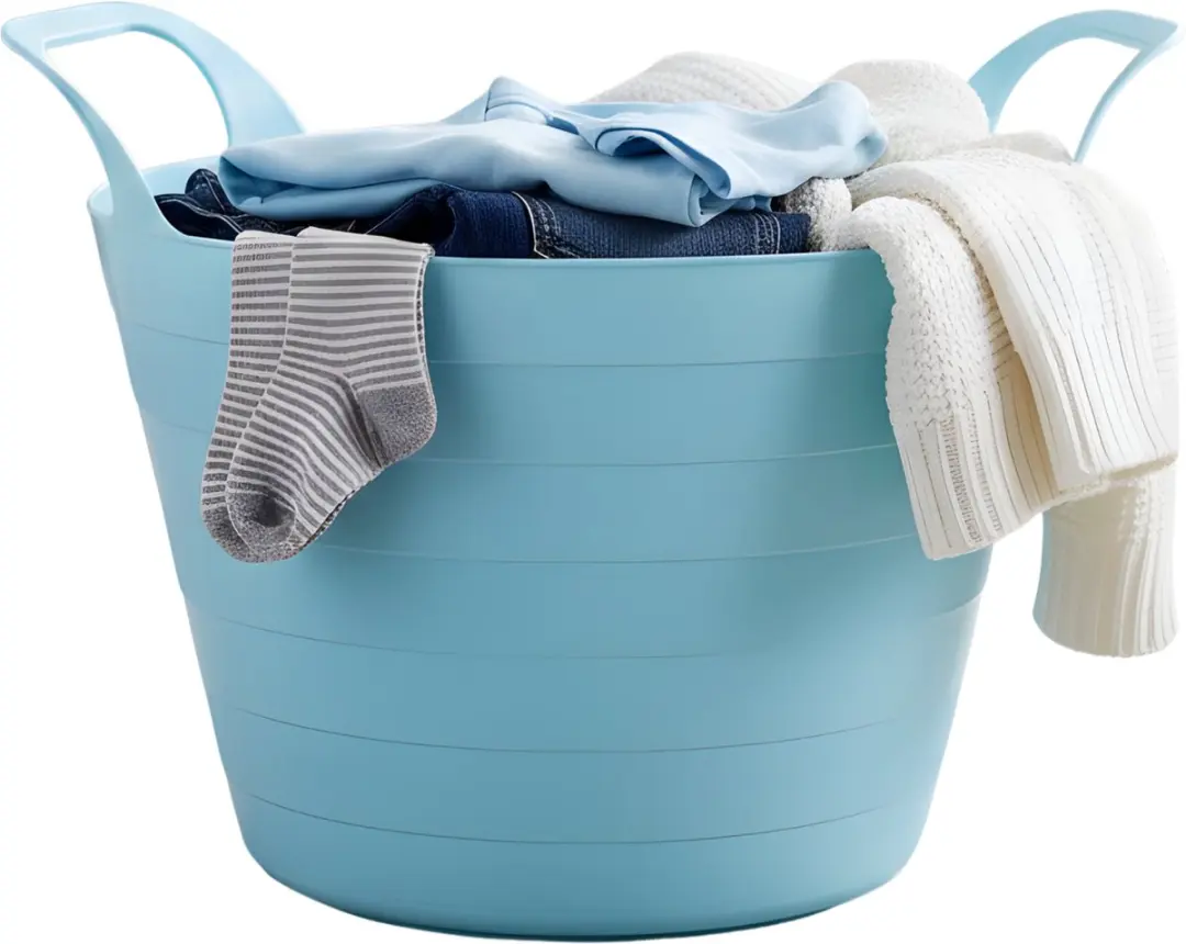 Excellent Houseware Flexibele Wasmand 30L - Blauw