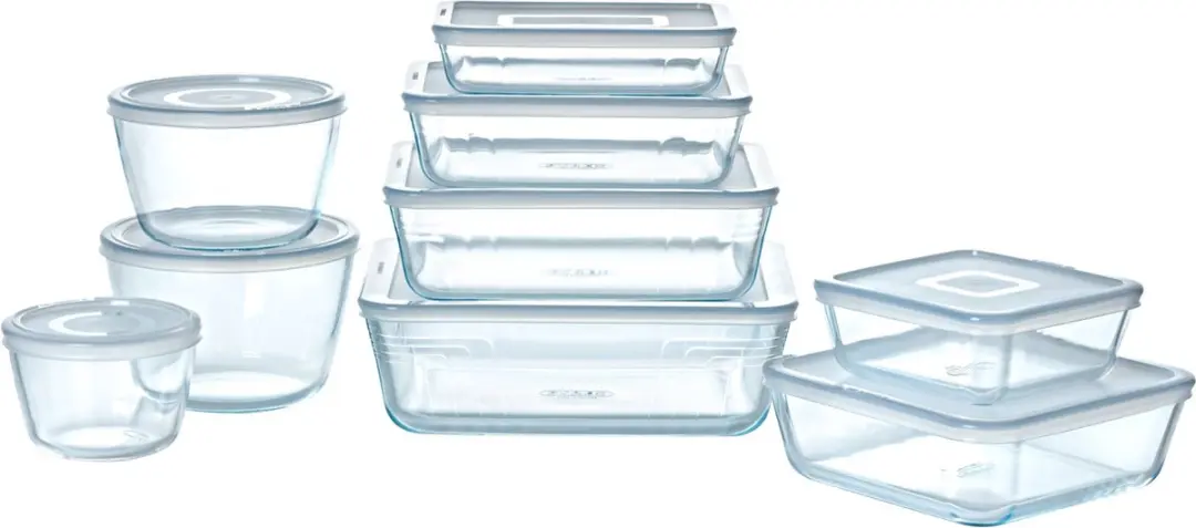 PYREX Cook & Freeze Vierkant 20x20cm - 0,85L - Transparant