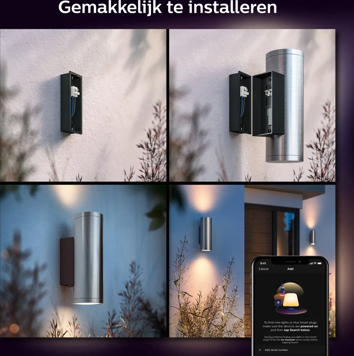 Philips Hue Appear Muurlamp - 2 Lichtpunten - Grijs