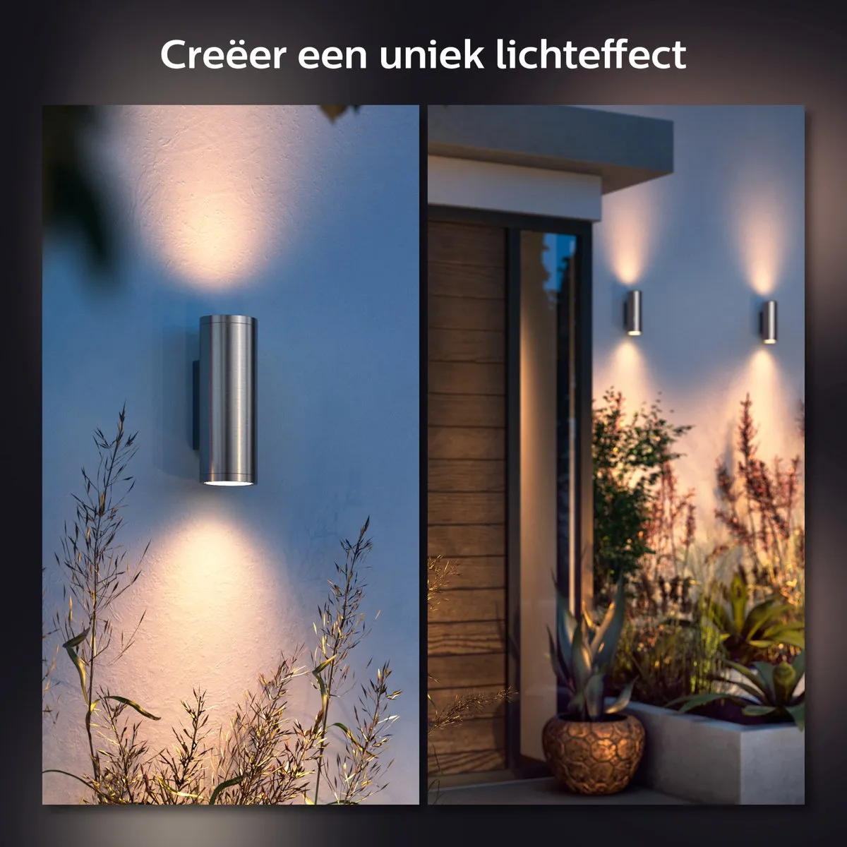 Philips Hue Appear Muurlamp - 2 Lichtpunten - Grijs
