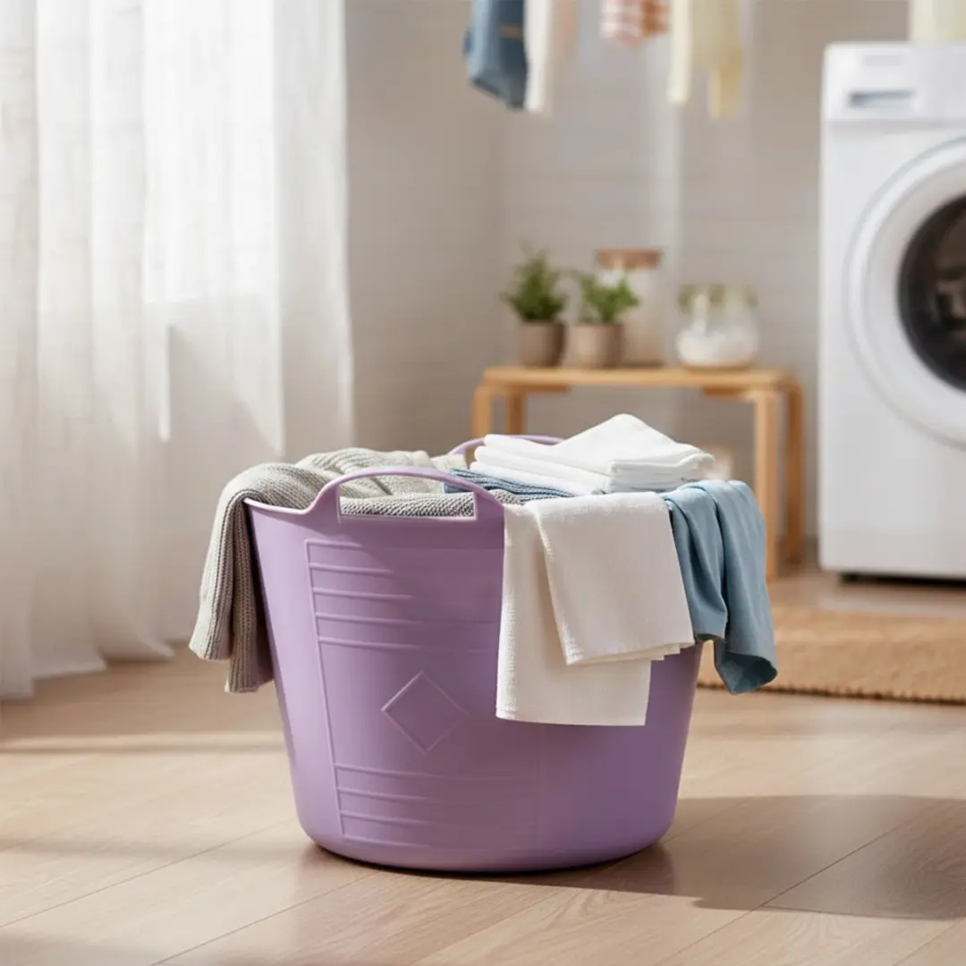 Excellent Houseware Flexibele Kuip 15L - 2 Stuks - Lila