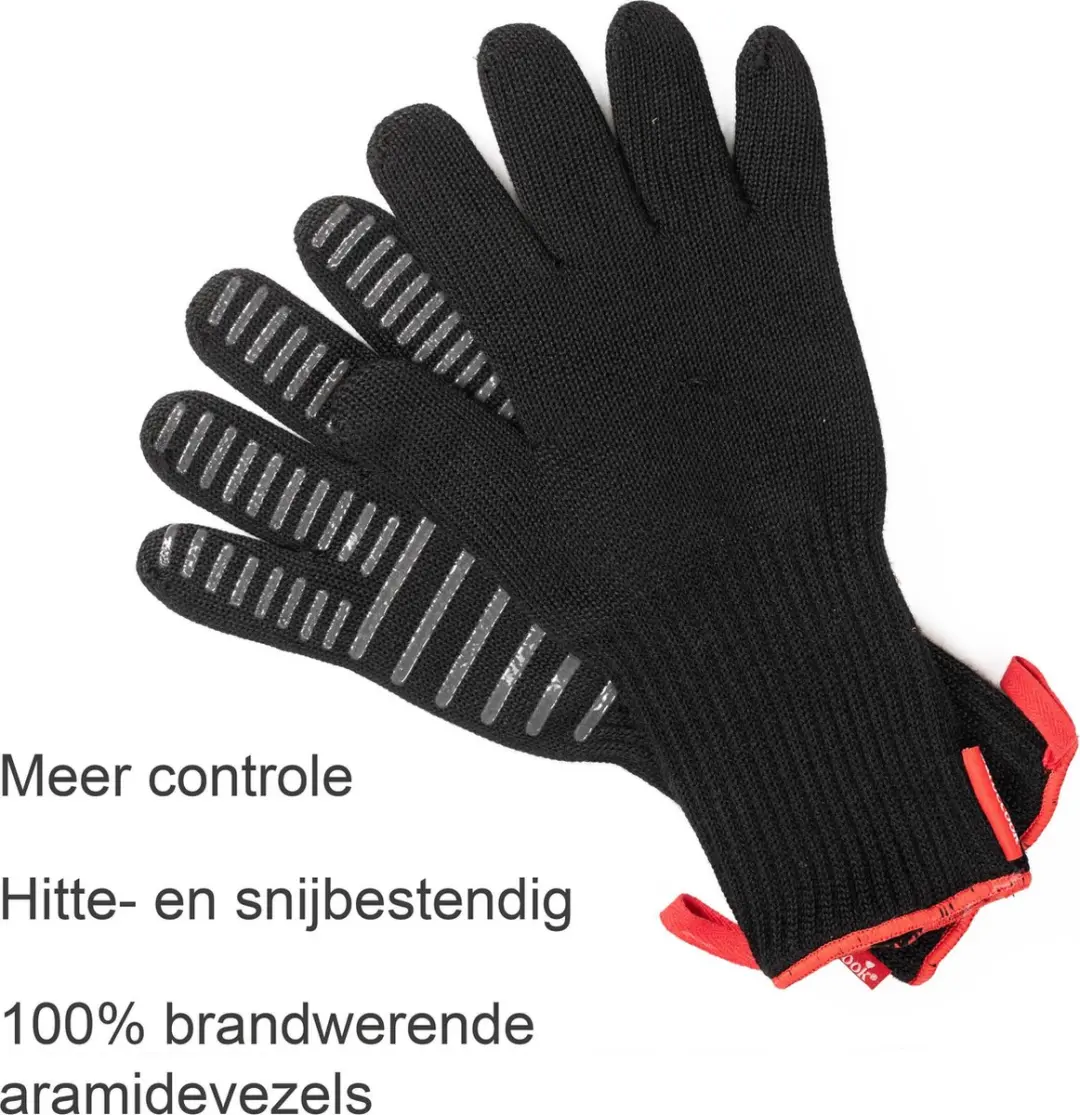 Barbecook Ovenhandschoenen - Hittebestendig 350°C - Zwart