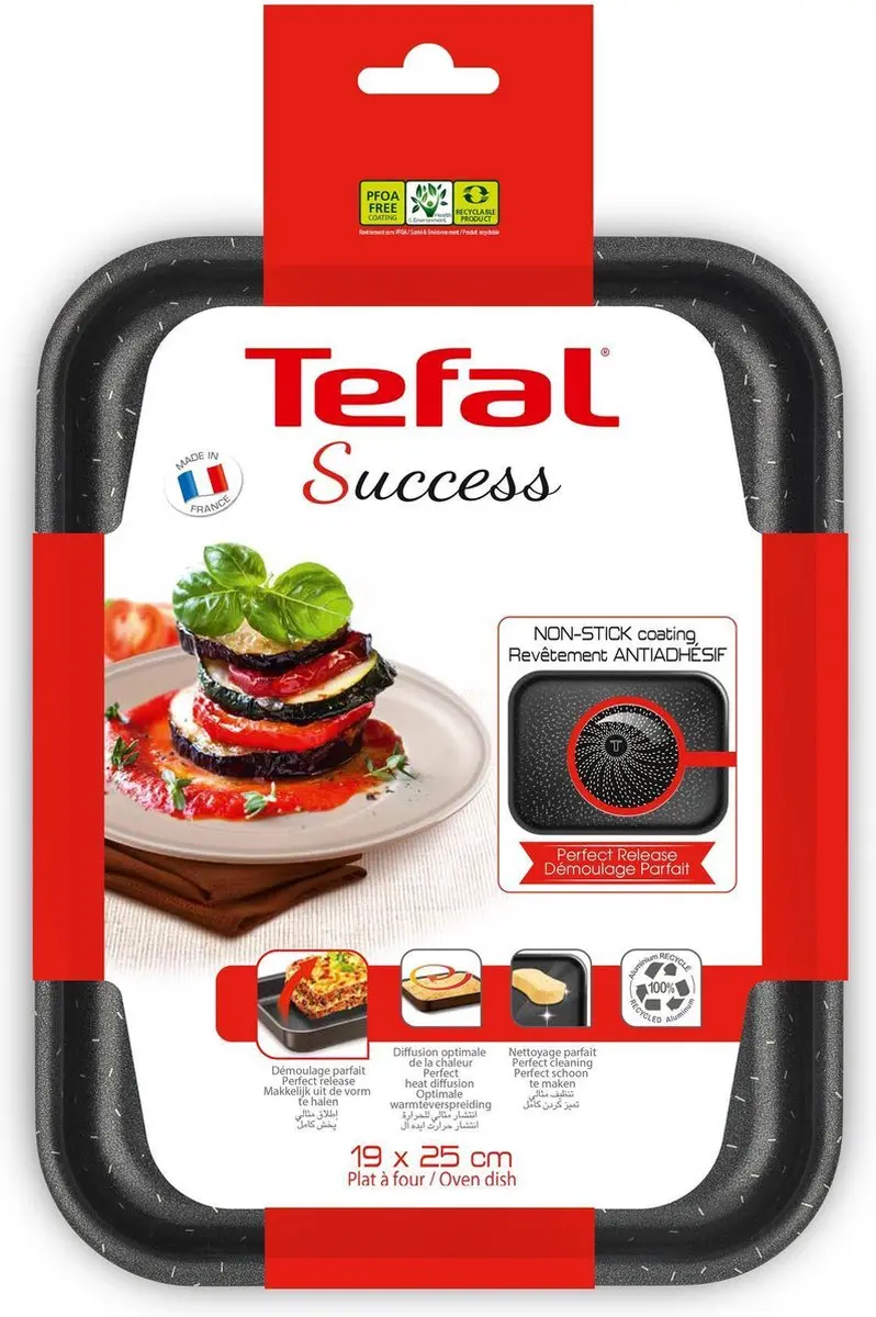 Tefal Success Ovenschaal 20x26cm - 4.75L - Zwart
