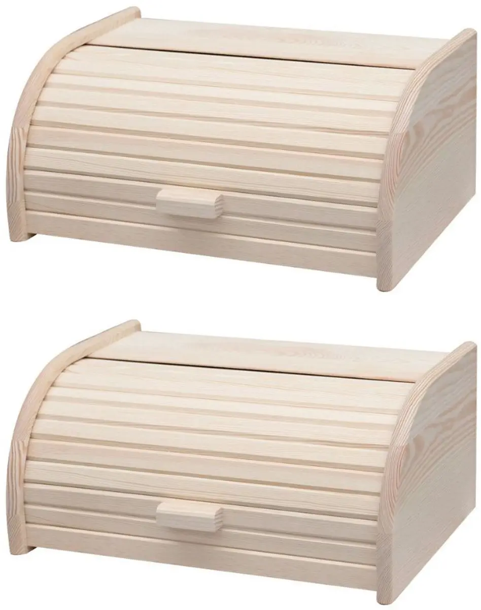 Fackelmann Boissellerie Houten Broodtrommel Set