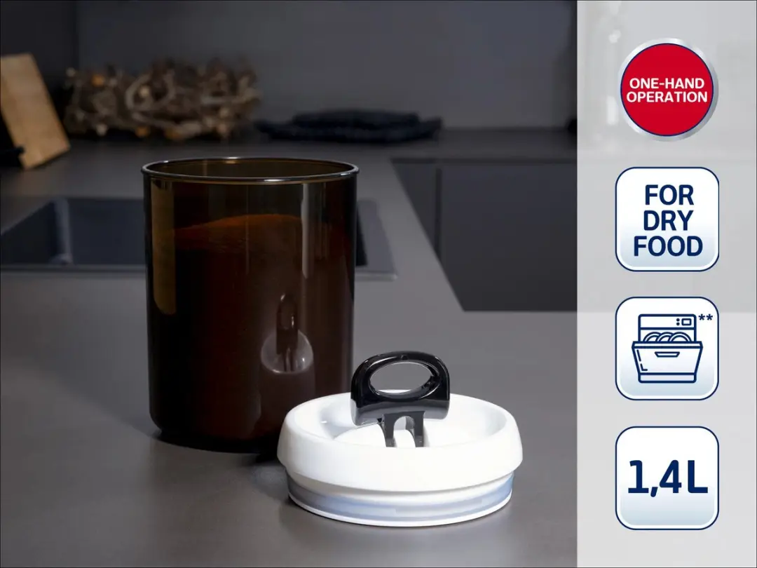 Leifheit Fresh & Easy 31205 Voorraaddoos - 1.4L - Wit