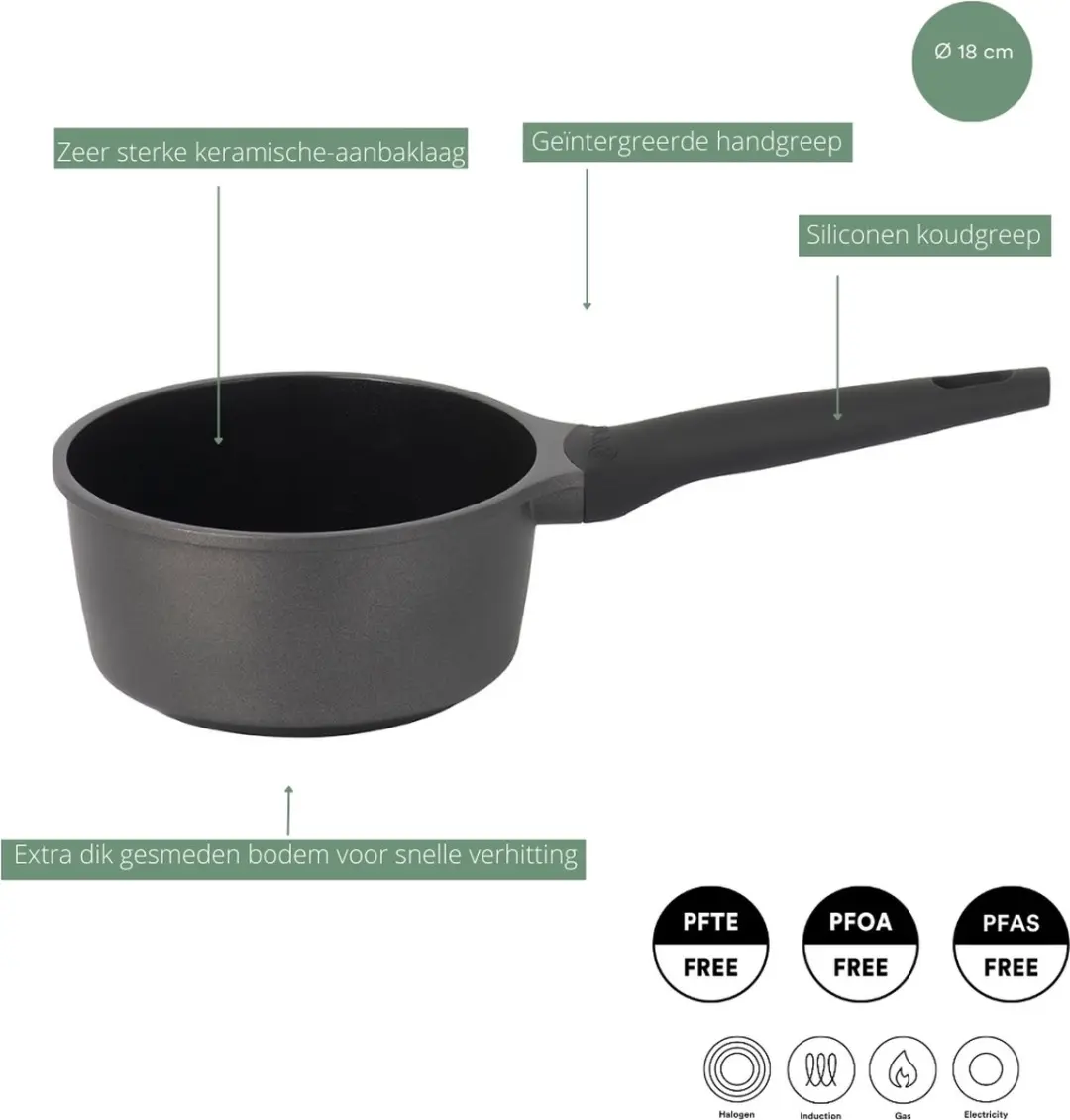 Sola Ceramic Deluxe Steelpan Ø18cm - Zwart