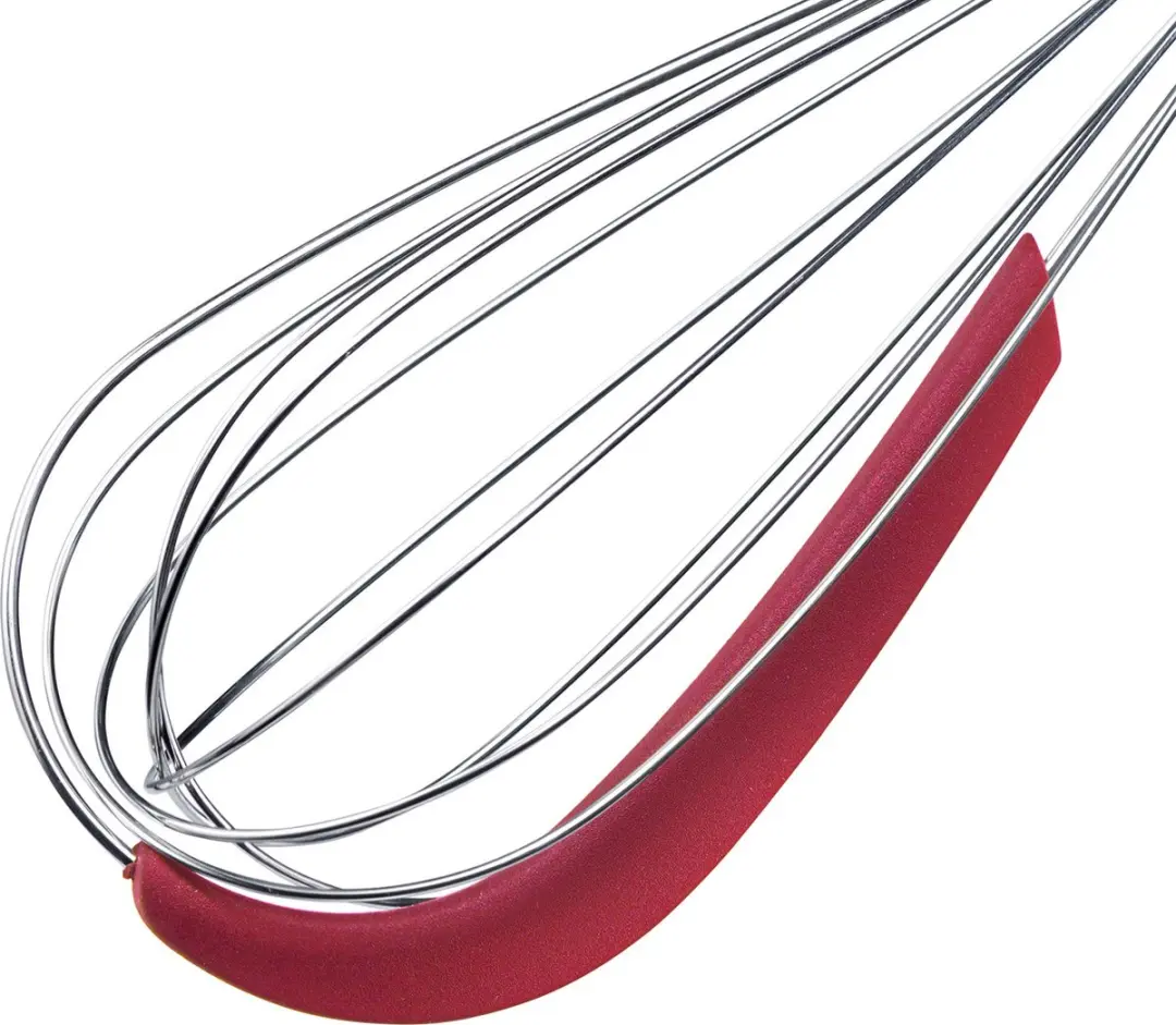 Westmark Garde met Schraper - Siliconen - Rood/Zilver/Zwart