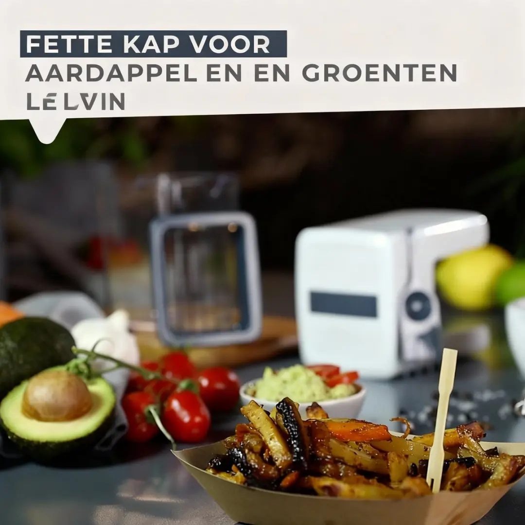 Fackelmann Easy Prepare Handmatige Frietsnijder - Wit/Grijs