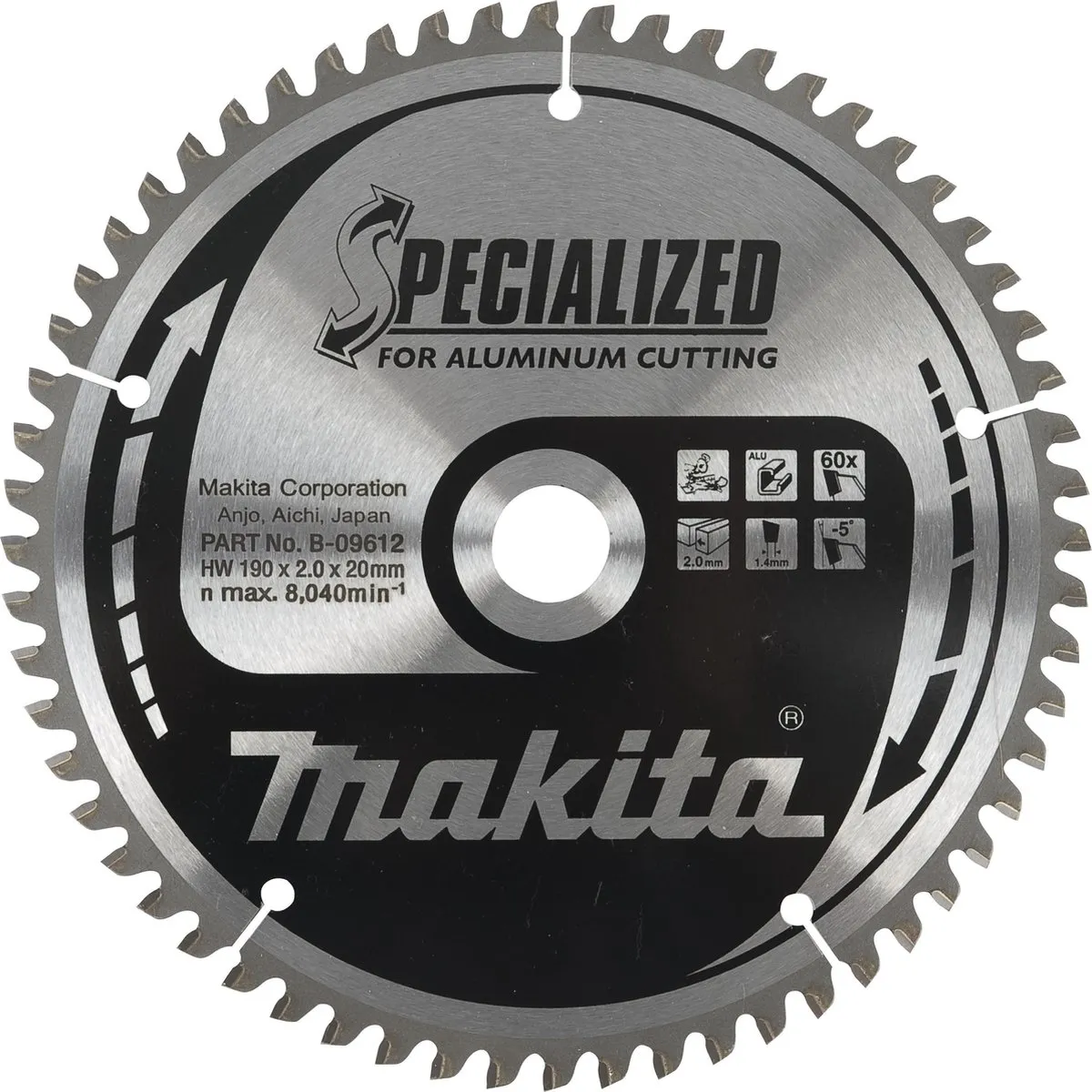 Makita B-56568 Afkortzaagblad Aluminium 165mm 60T