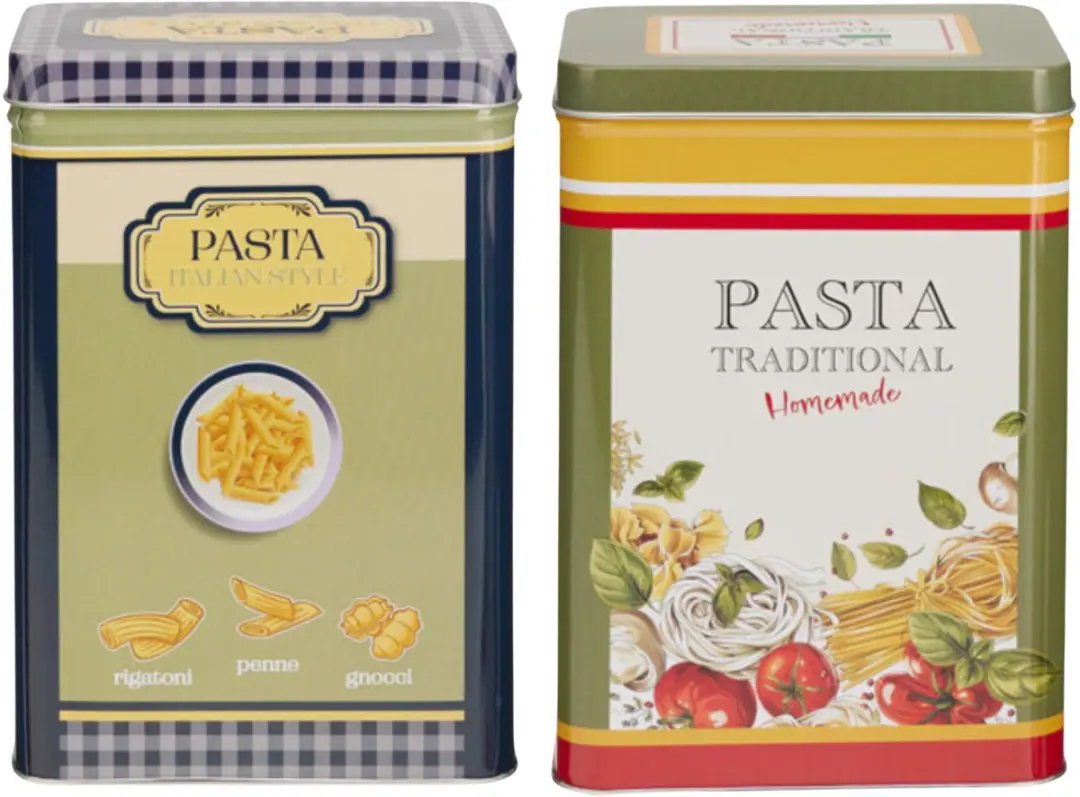 Excellent Houseware Nostalgia Pasta Bewaarblikken
