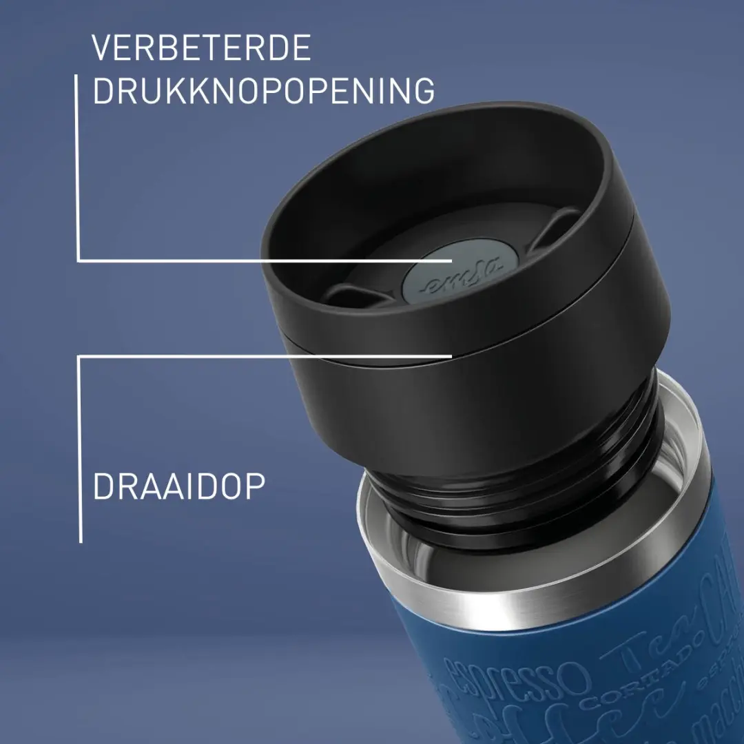 Tefal Travel Mug Classic N2020310 Thermosfles 360ml - Donkerblauw