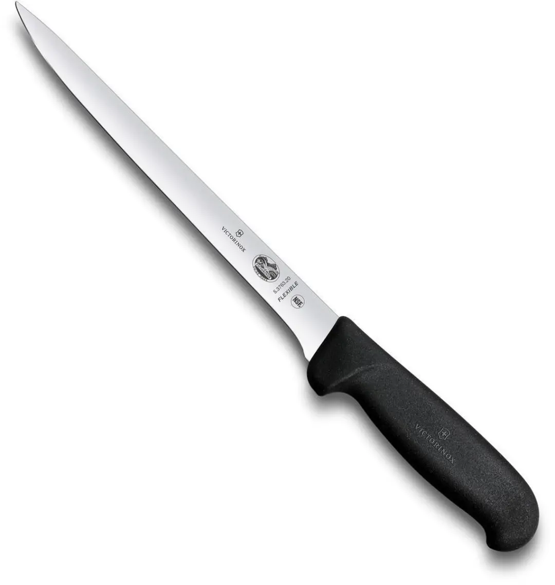 Victorinox Fibrox Fileermes 20cm - Zwart