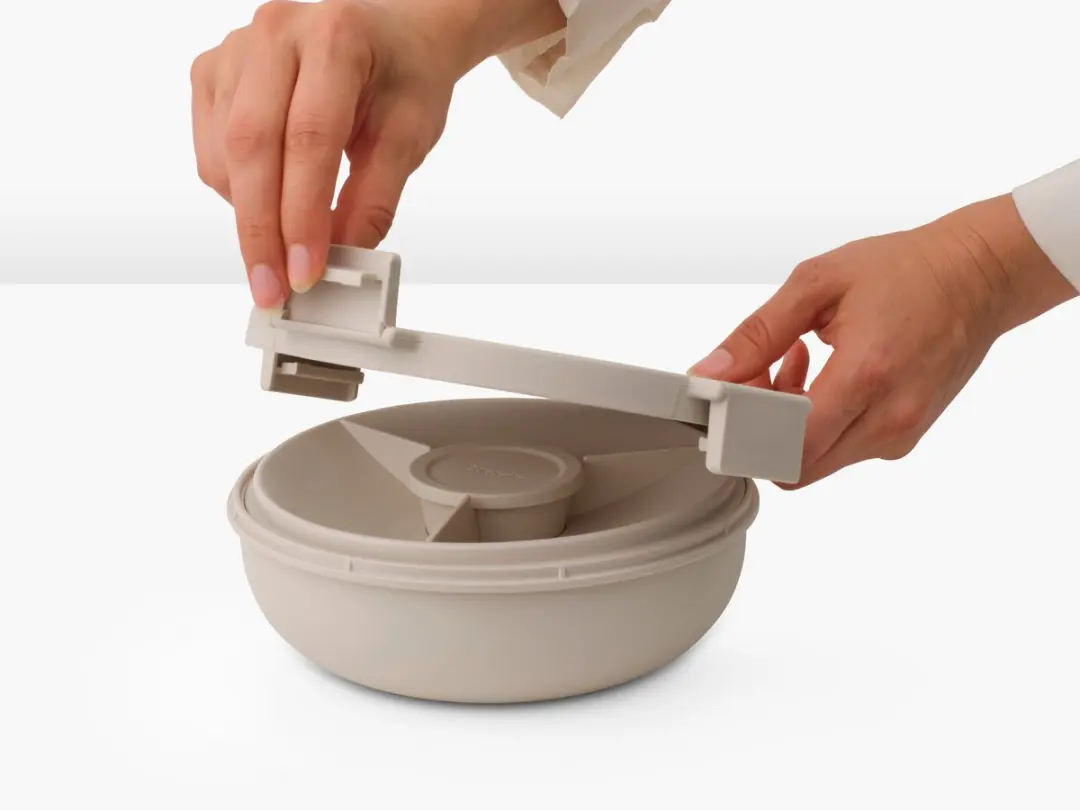 Brabantia Make & Take Salade Lunchbox 1,3L - 4-delig - Soft Beige