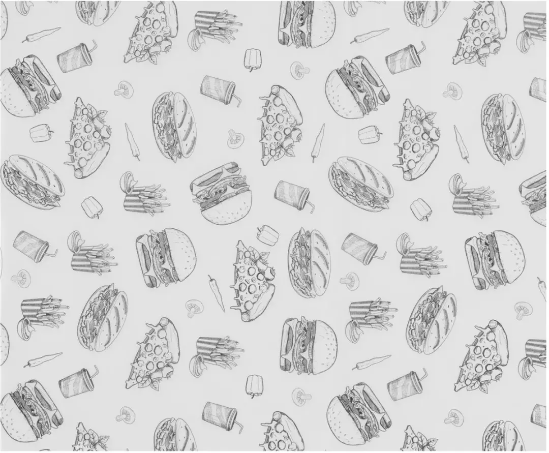 HENDI Vetbestendig Papier Fast-Food Patroon 200x250mm - 500 Stuks - afbeelding 2 van 4