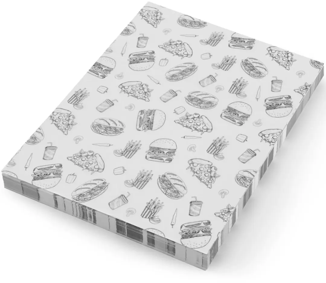 HENDI Vetbestendig Papier Fast-Food Patroon 200x250mm - 500 Stuks - afbeelding 4 van 4