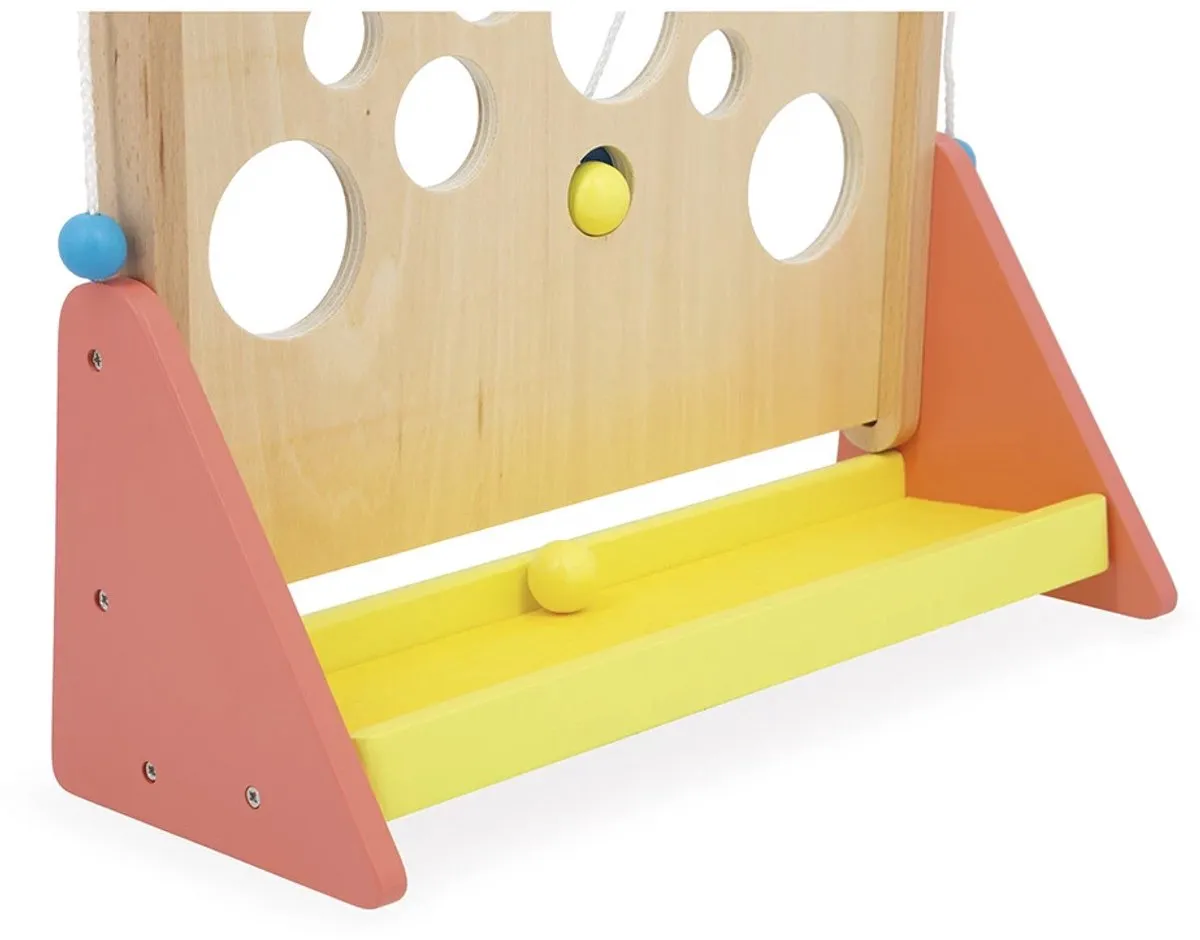Janod Applepop Behendigheidsspel - 2 Houten Ballen - 2-4 Spelers