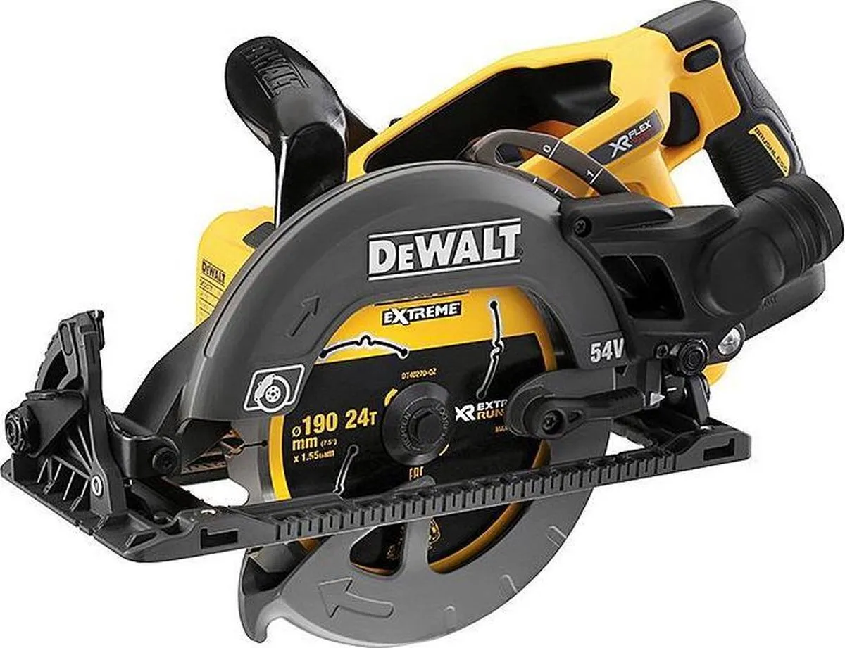 DeWalt DCS577N FlexVolt 54V Accu Cirkelzaag - 190mm - Koolborstelloos